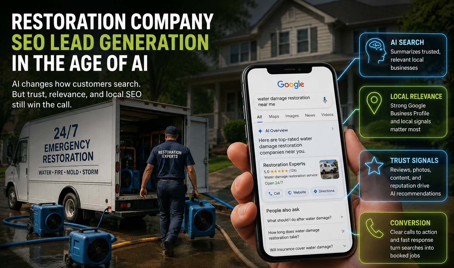 Restoration Company SEO Lead Generation in the Age of AI
